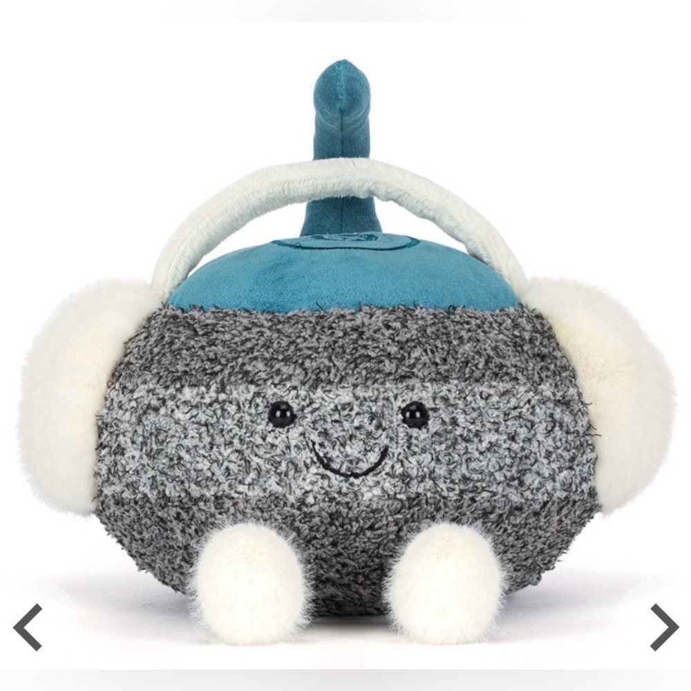 NWT Jellycat Amusables Sports Cariss Curling Stone *2026 Olympics* w/Dust Bag